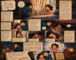 Read more about the article While playing hide & seek with my little sister, Riya
