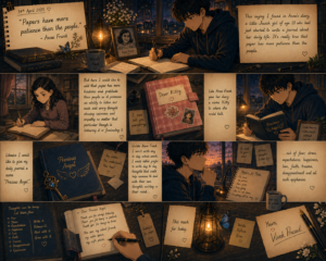 Read more about the article “Papers have more patience than the people.”- Anne Frank